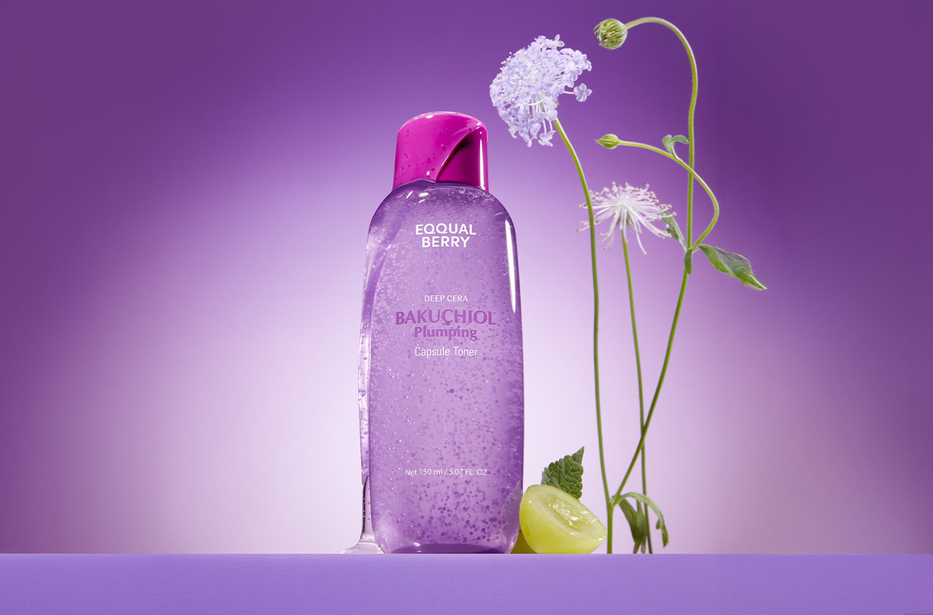 EQQUALBERRY - Bakuchiol Plumping Capsule Toner - 150ml